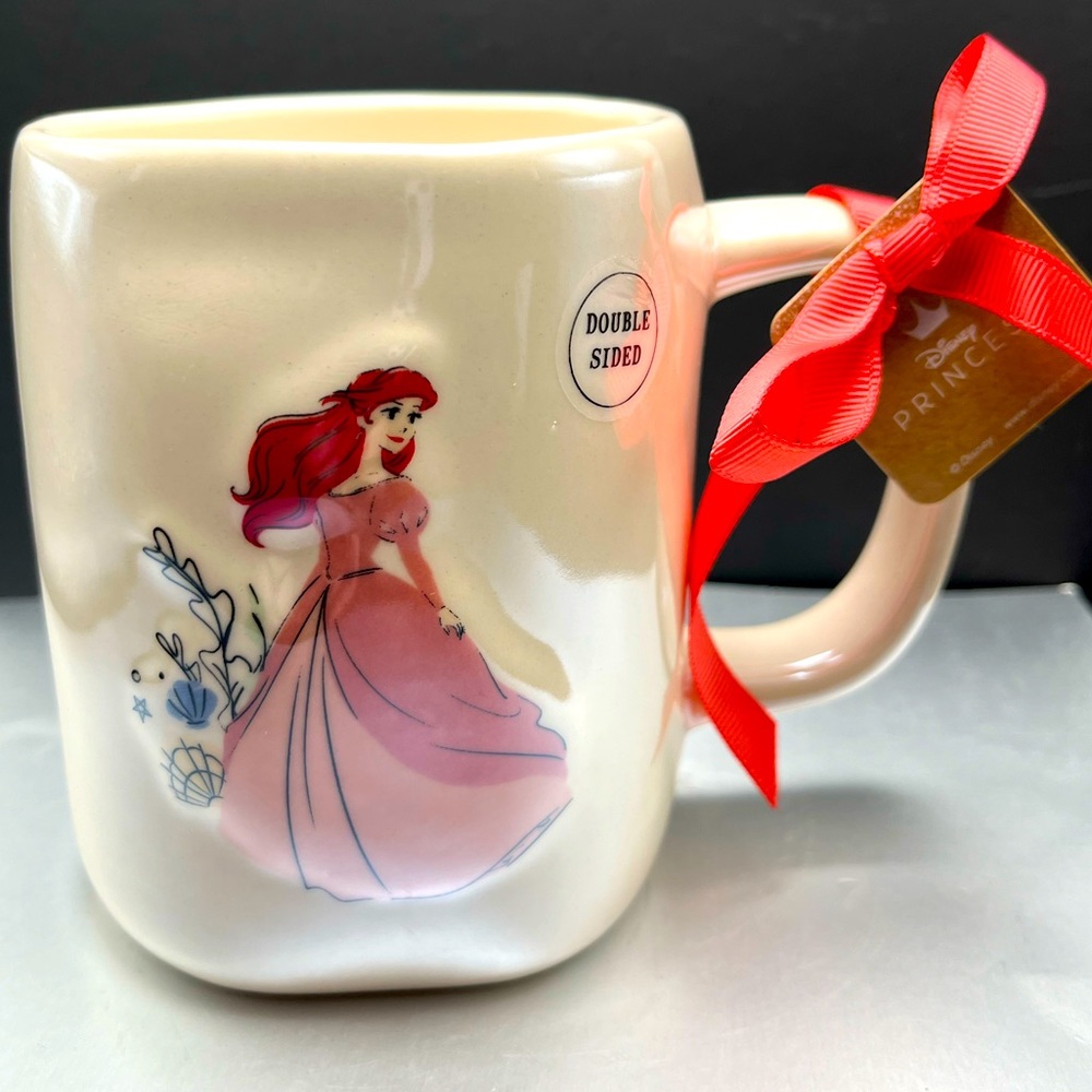 Rae Dunn Ariel Disney Princess Mug coffee cup 3D Double sided mug